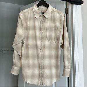 Roots Cream & White Plaid Women’s Shirt